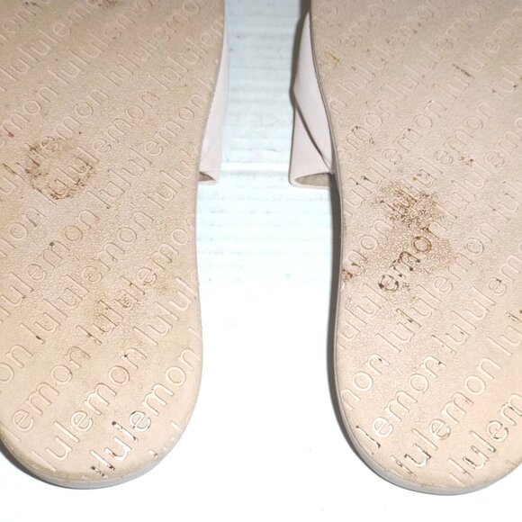 Lululemon Women's Restfeel Slide Sandals Size: 8 Cream LW9EF2S - Picture 6 of 9